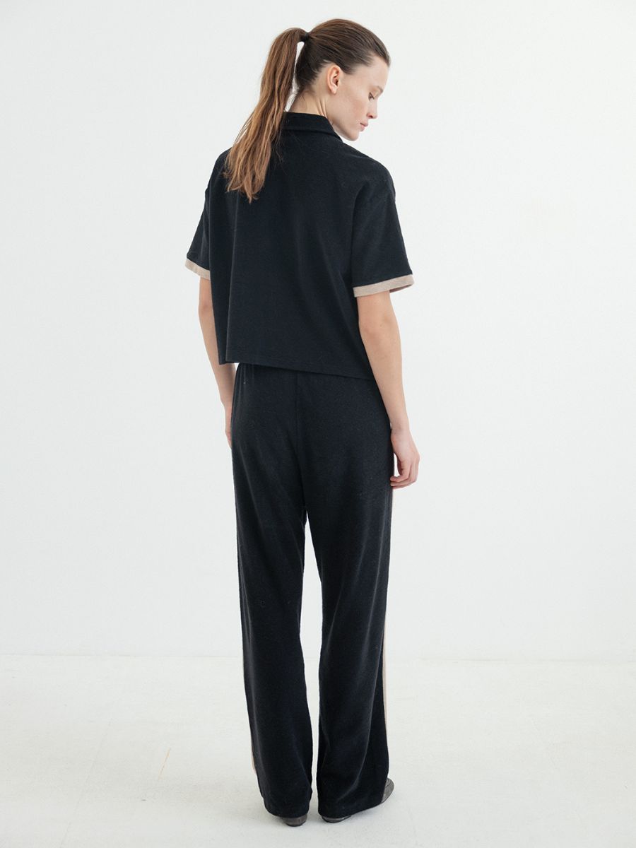 Project AJ117 - Celine Polo Top - Black