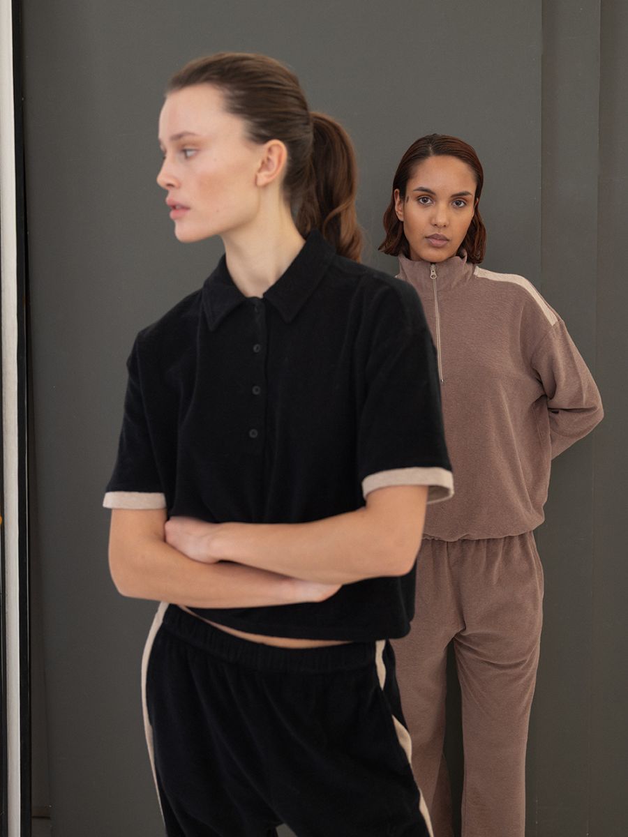 Project AJ117 - Celine Polo Top - Black