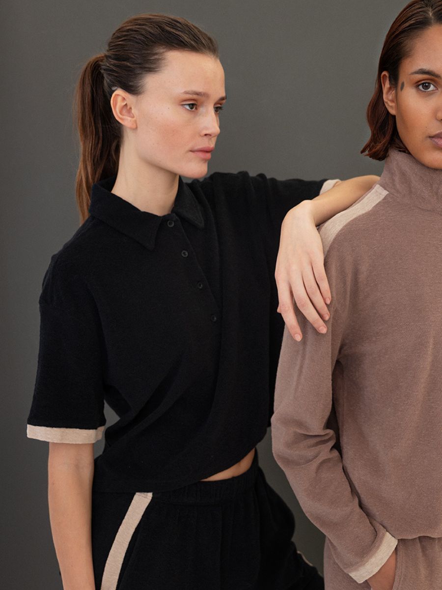 Project AJ117 - Celine Polo Top - Black