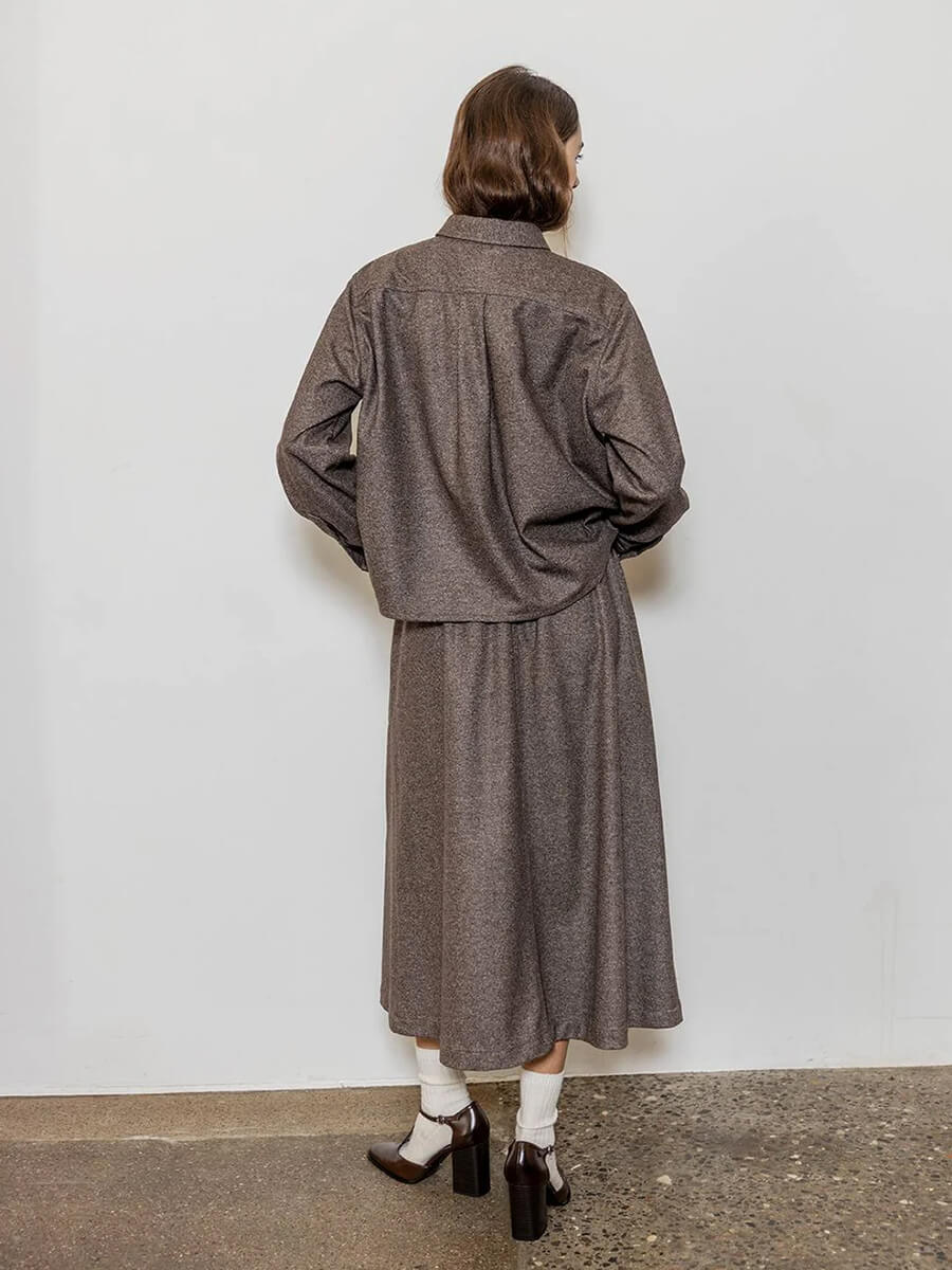 Project AJ117 - Dama Skirt - Walnut