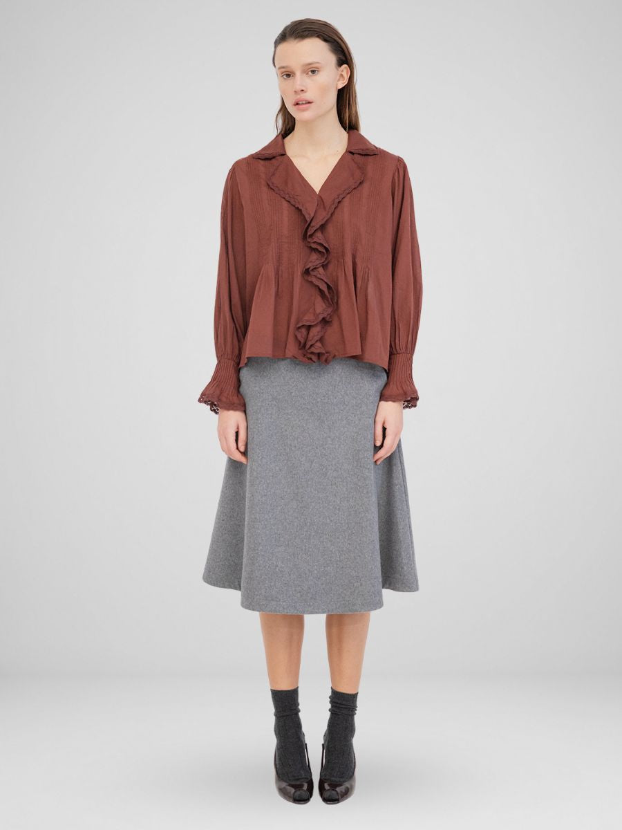 Project AJ117 - Gala Blouse - Russet Brown
