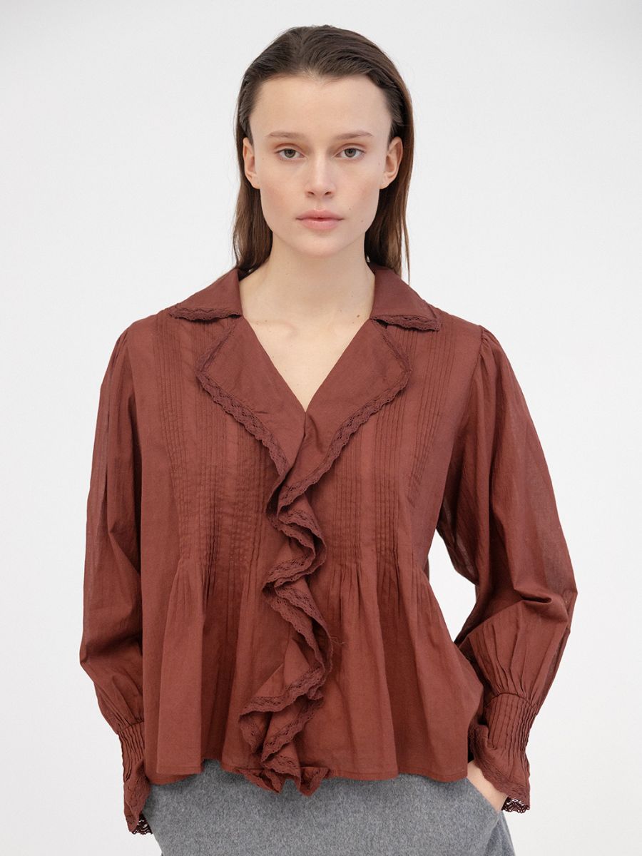 Project AJ117 - Gala Blouse - Russet Brown