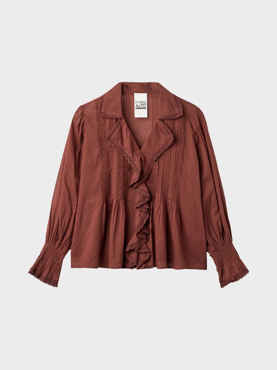 Project AJ117 - Gala Blouse - Russet Brown
