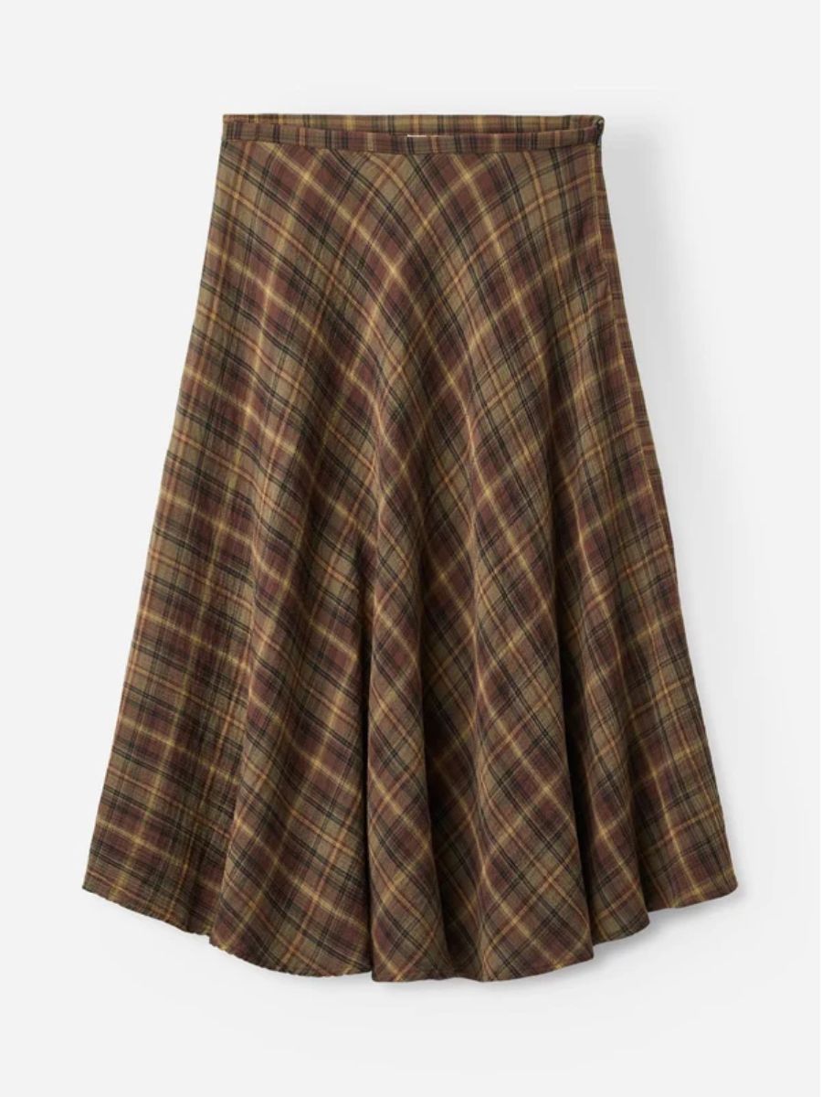 Project AJ117 - Mary Skirt - Army Brown