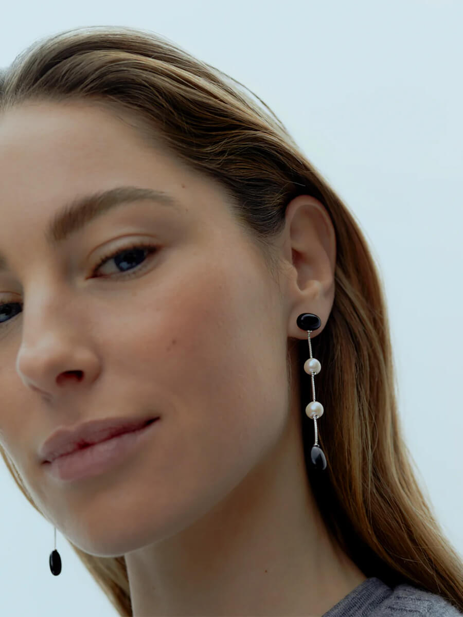 Ragbag-Dualism-Long-Earrings-Silver