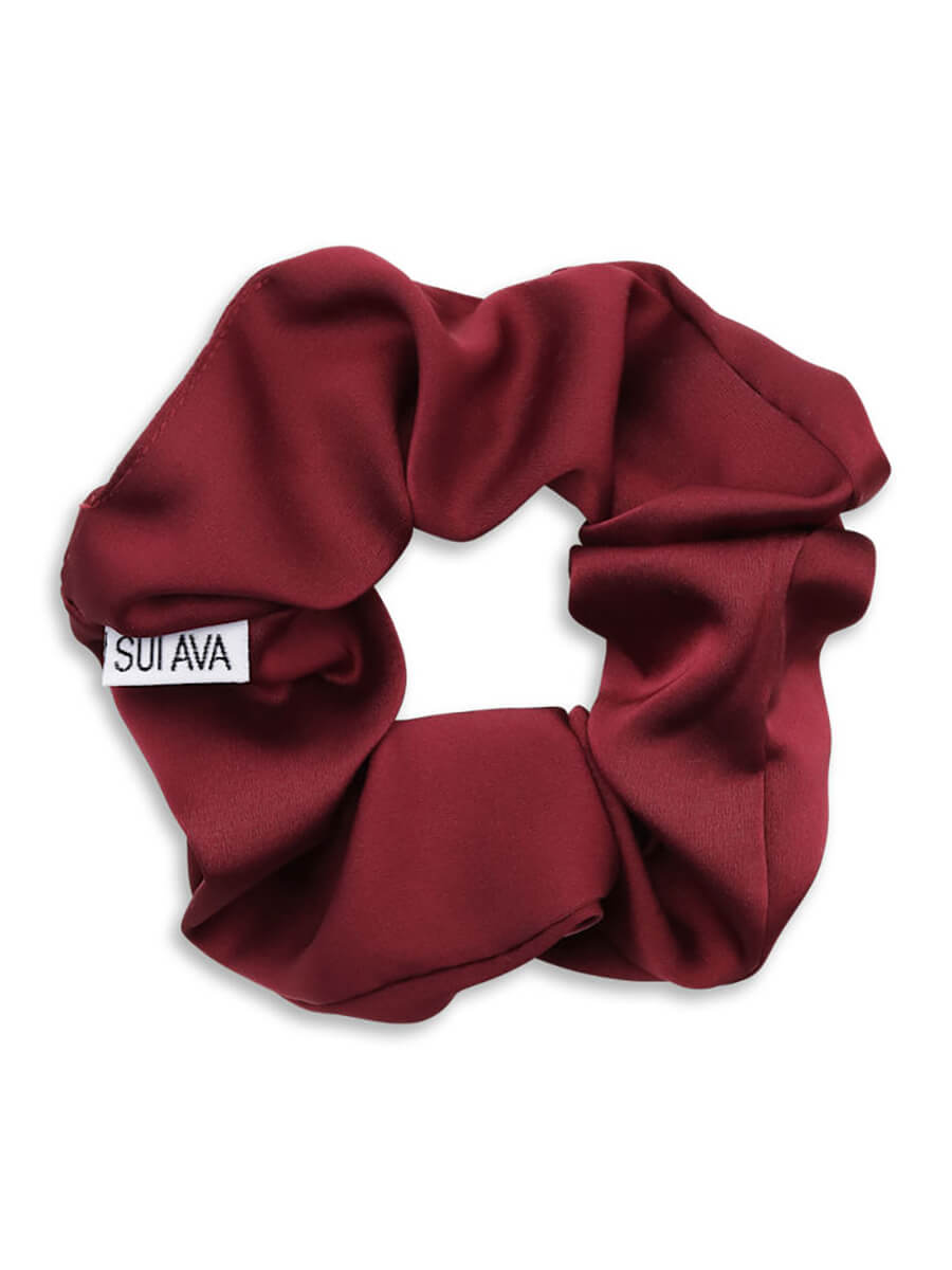 SUI AVA Ribbon Scrunchie French Wine