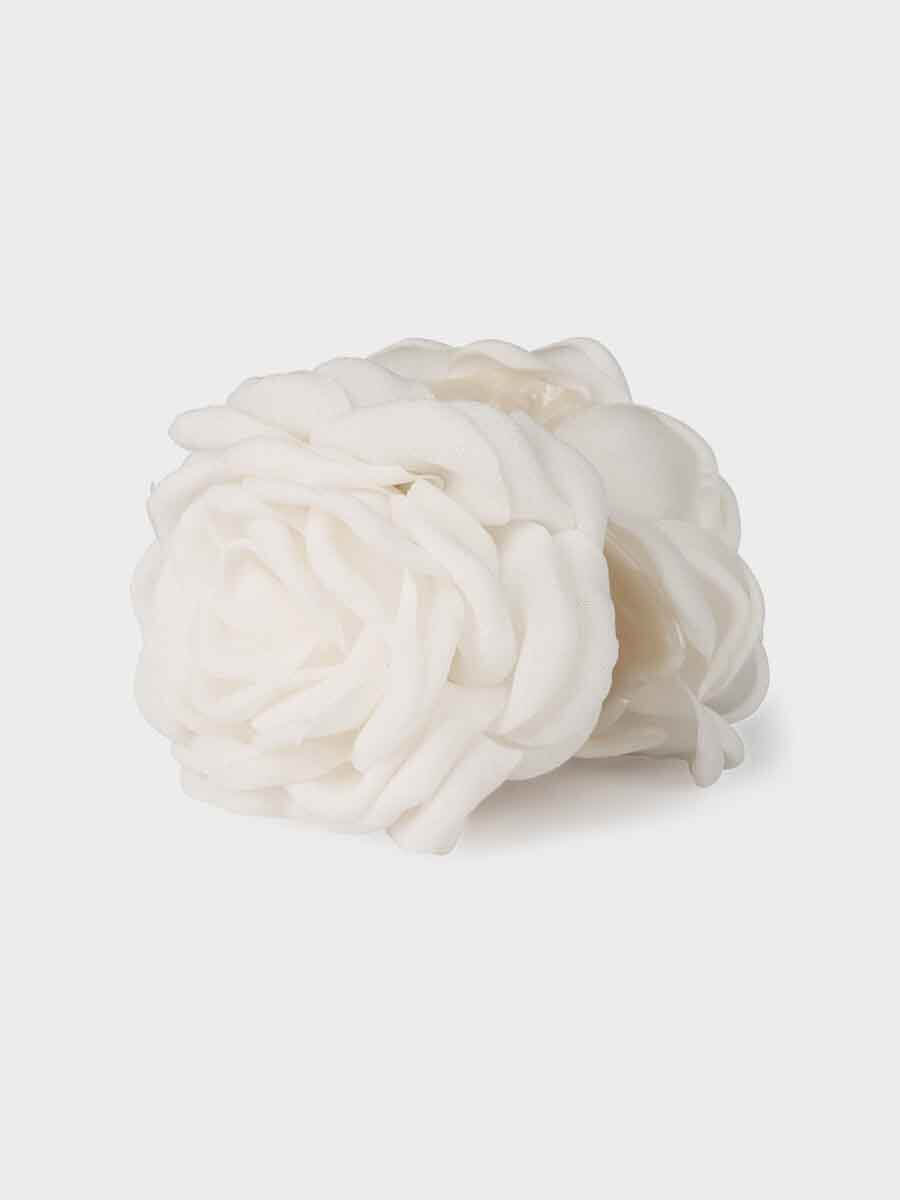 Sui Ava Rosa Hair Clip - White