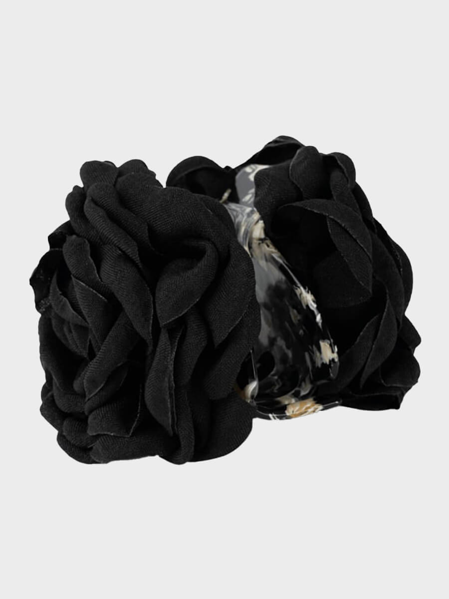Sui Ava Rosa Hair Clip - Black