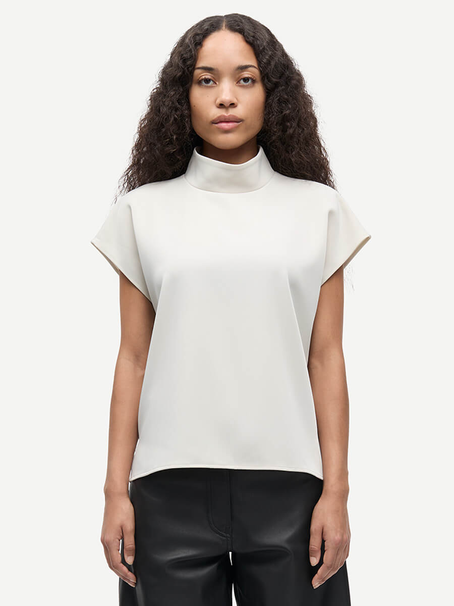 Samsoe Samsoe Sahoys Top - Pumice Stone