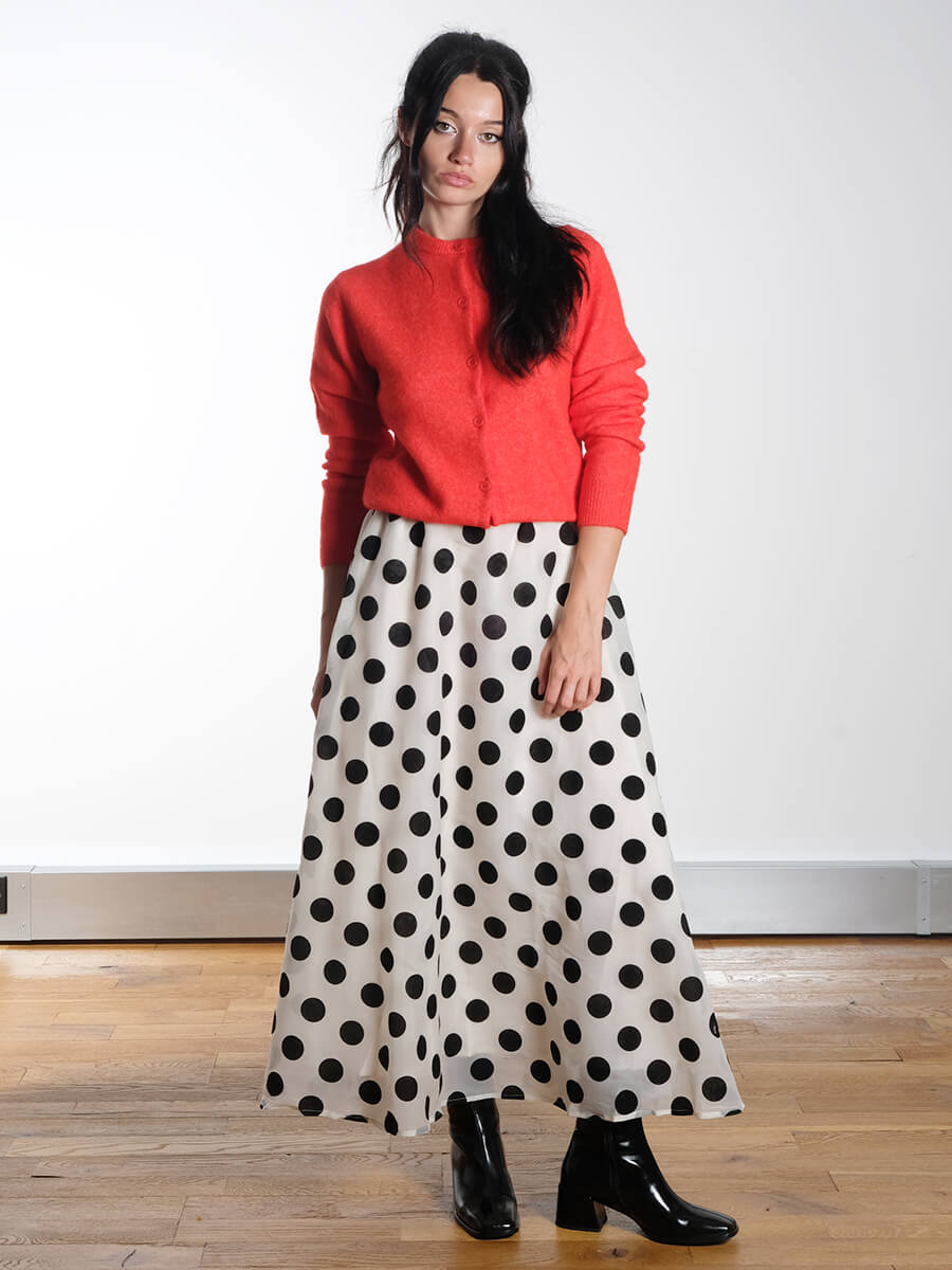 SAMSOE SAMSOE - Nor Short Cardigan - Flame Scarlet
Hunkon - Bobby Skirt
Bukela - Palma Boots - Black