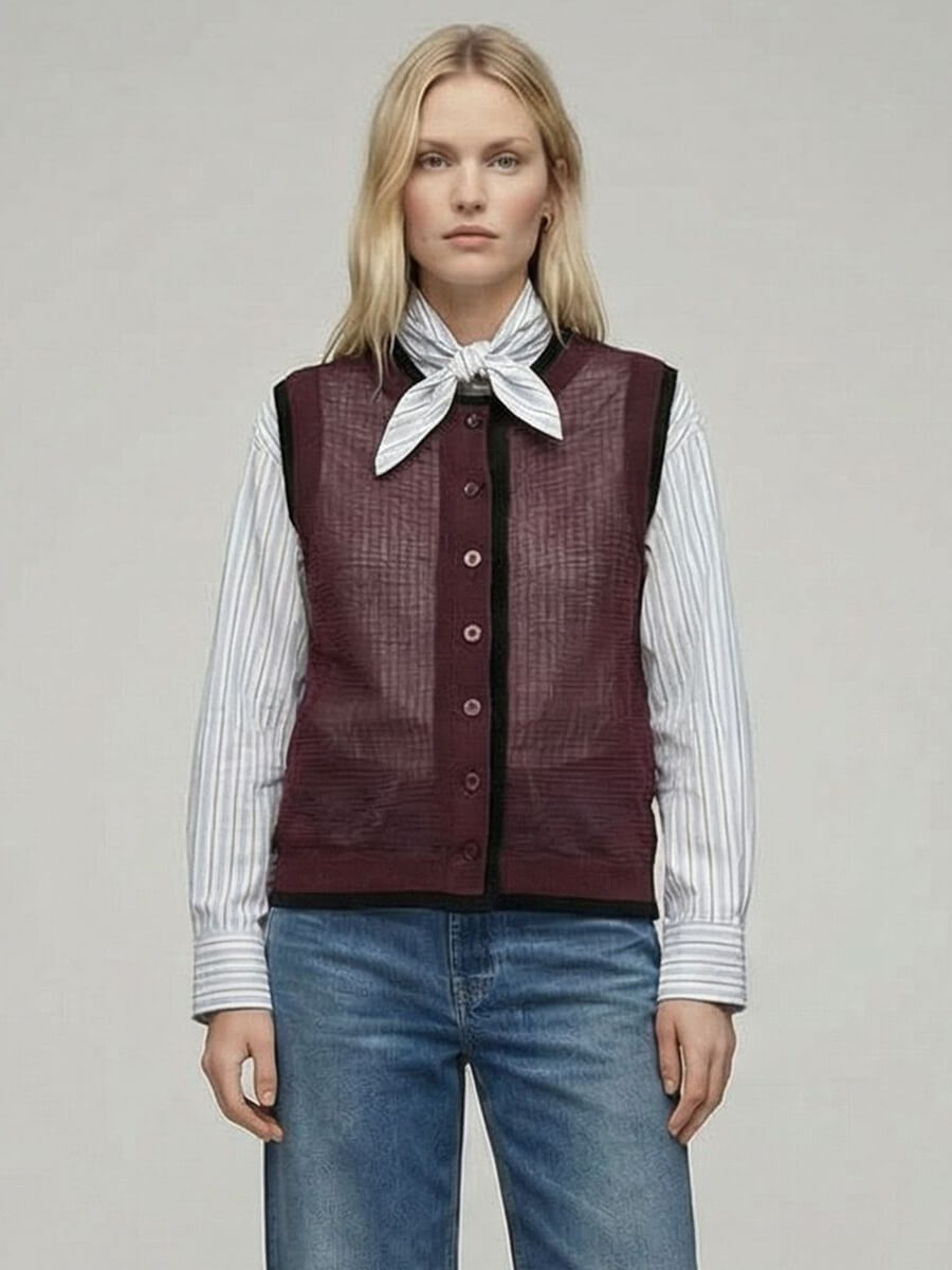 Essentiel Antwerp Jomato Shirt - Blue and White Stripe