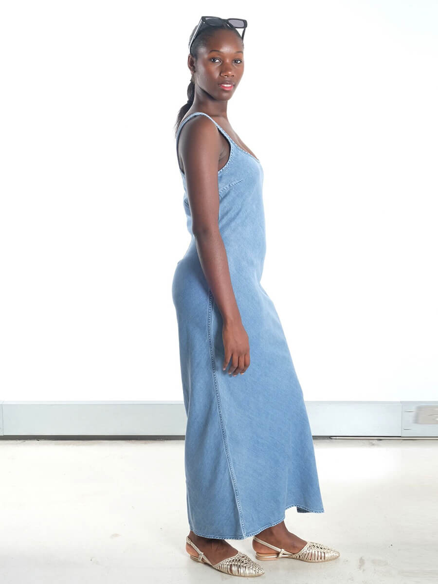 Sunna Dress - Denim Blue