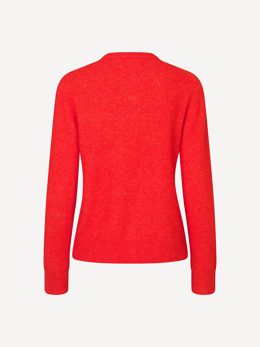 SAMSOE SAMSOE - Nor Short Cardigan - Flame Scarlet 7
