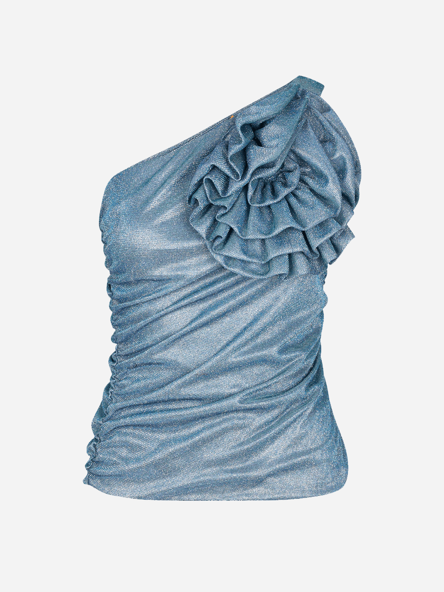 Cras SATC Top - Blue Silver