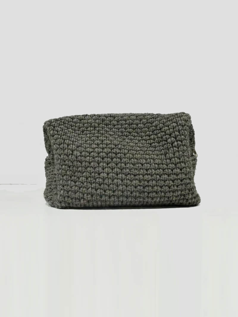 SIBIN LINNEBJERG Danielle Toiletry Bag - Dark Melange Green