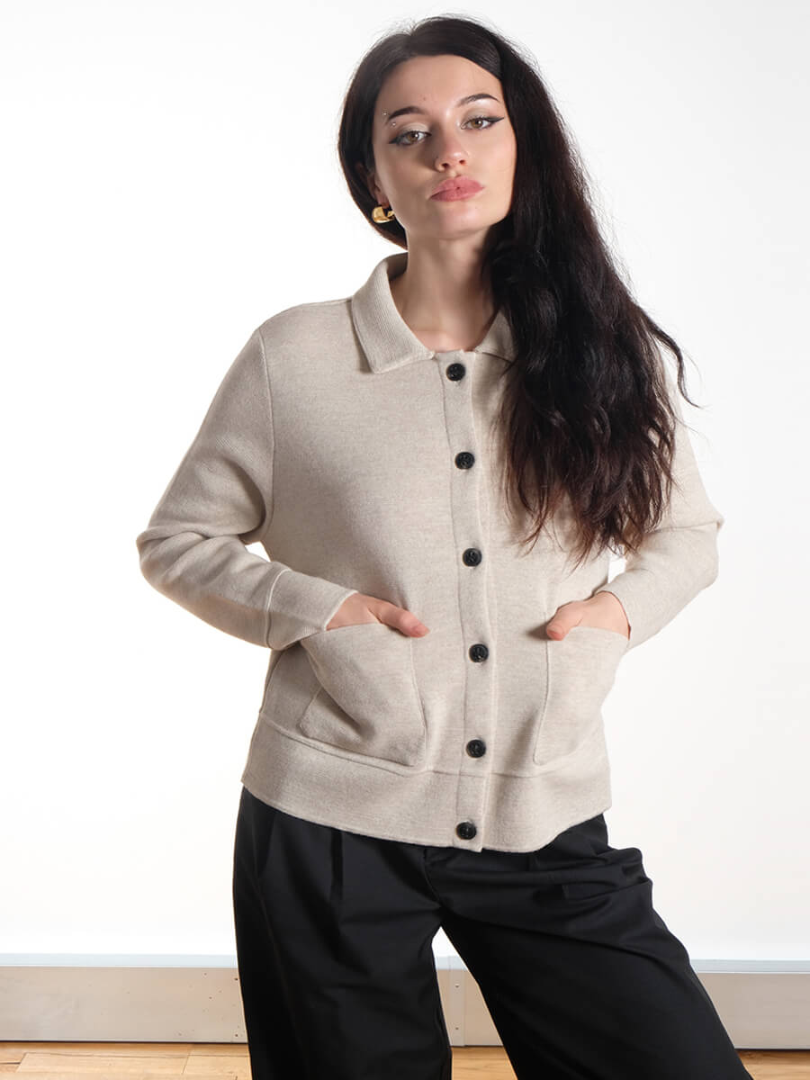 Kaja Cardigan - Dark Sand