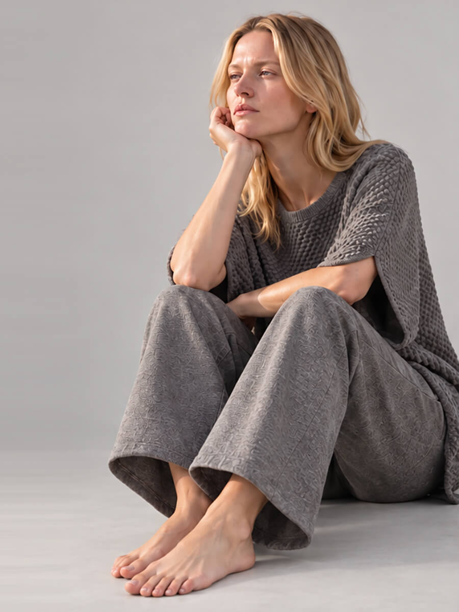 Mie Knit Pants - Dark Sand