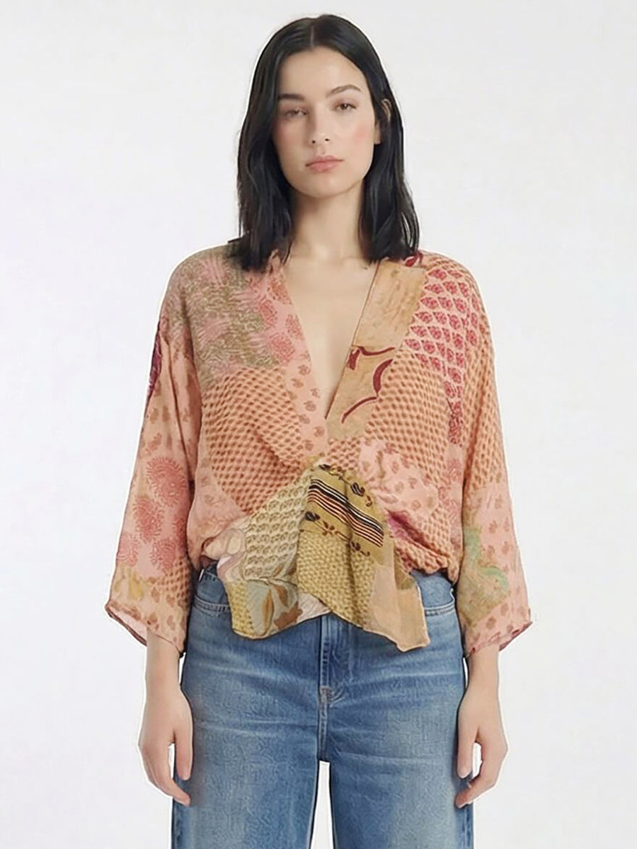 SISSEL EDELBO
Juno Silk Patchwork Top - No.47