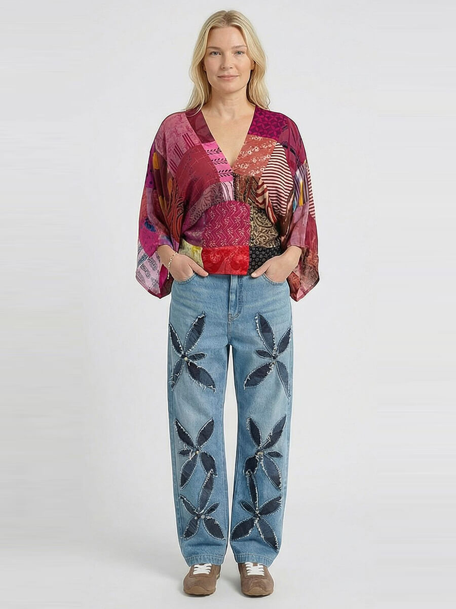 SISSEL EDELBO
Juno Silk Patchwork Top - No.52