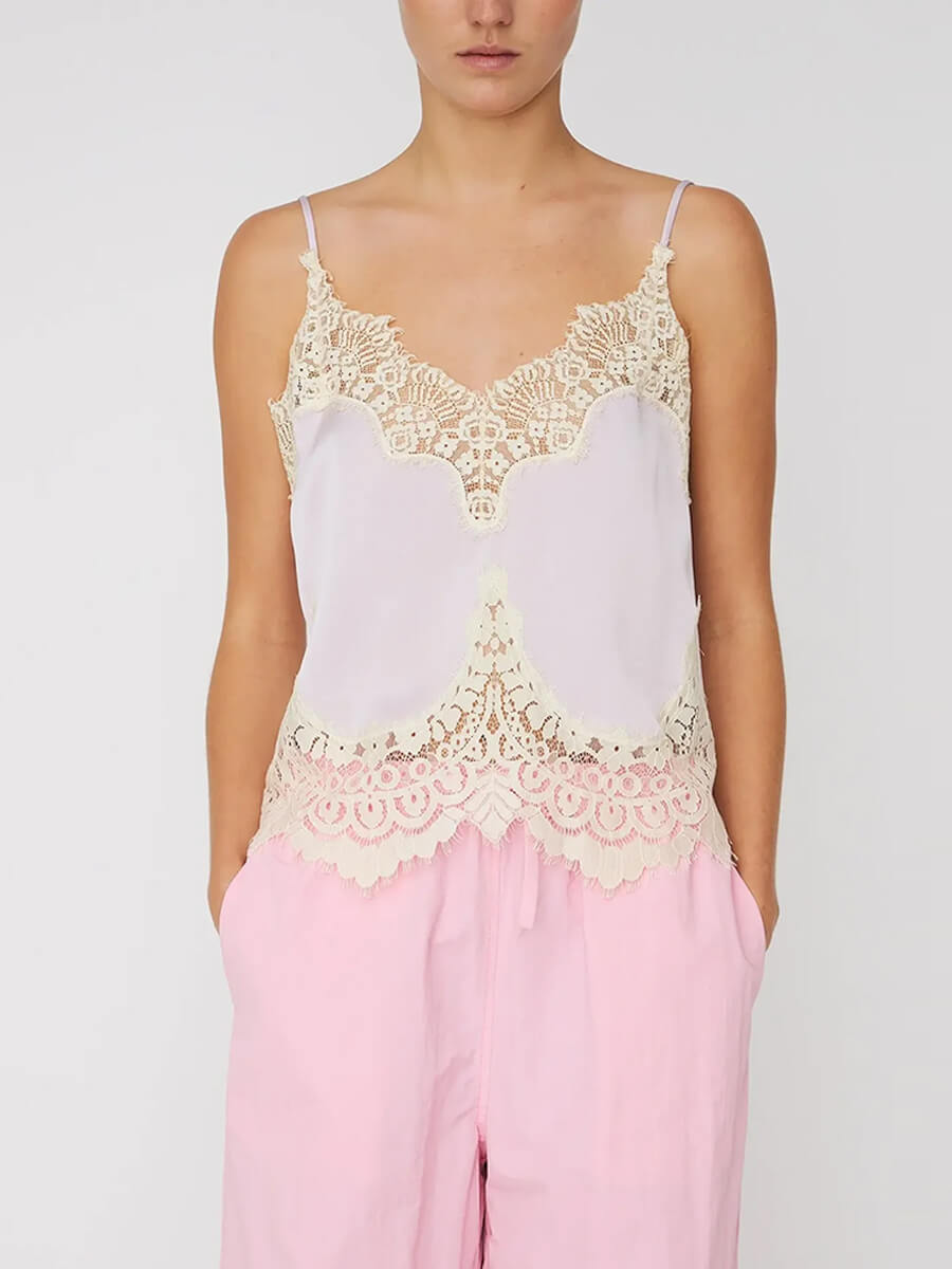 STELLA NOVA
Delicate Lace Top - Light Purple