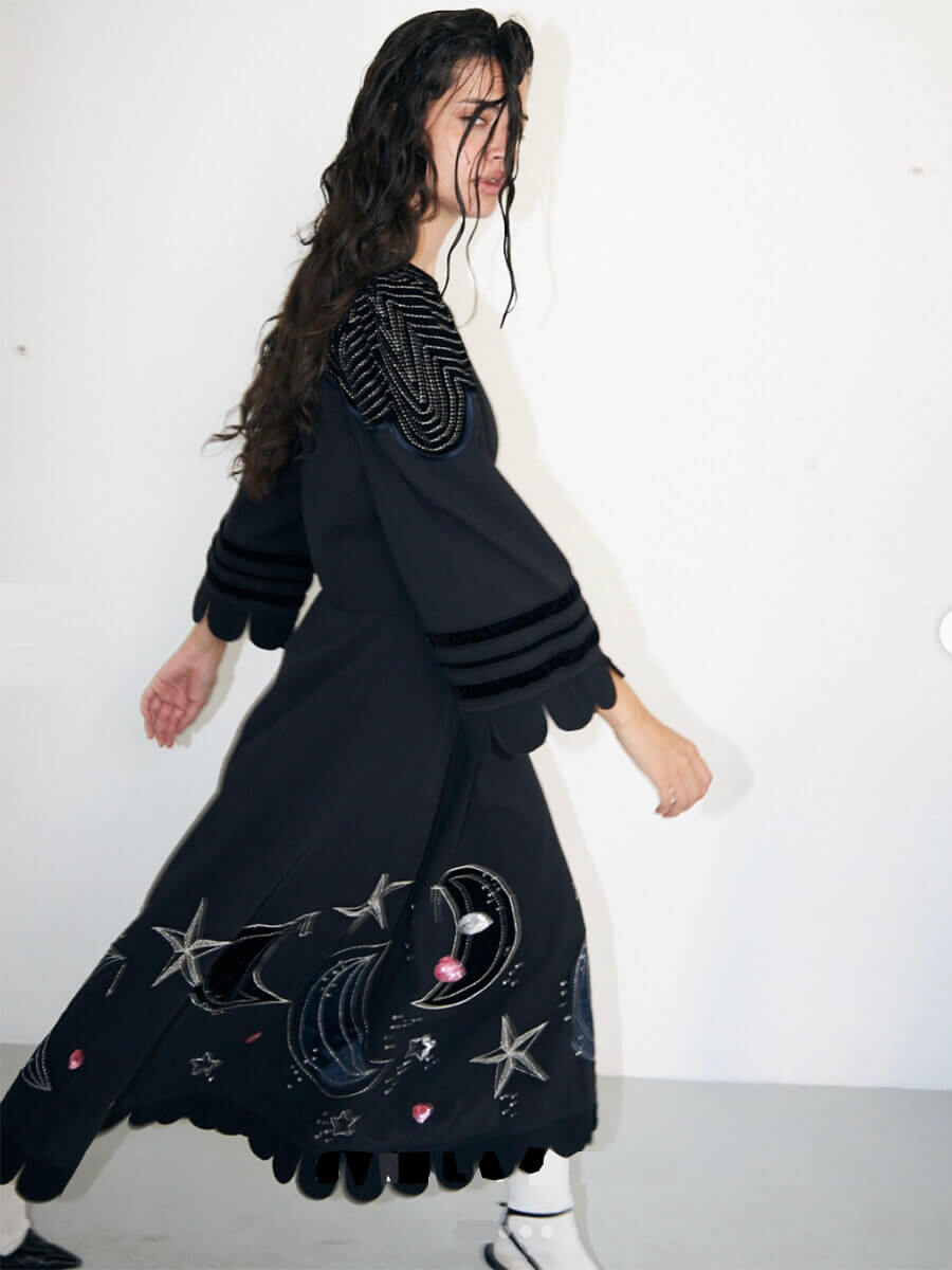 STELLA NOVA
Moon and Star Embroidered Dress