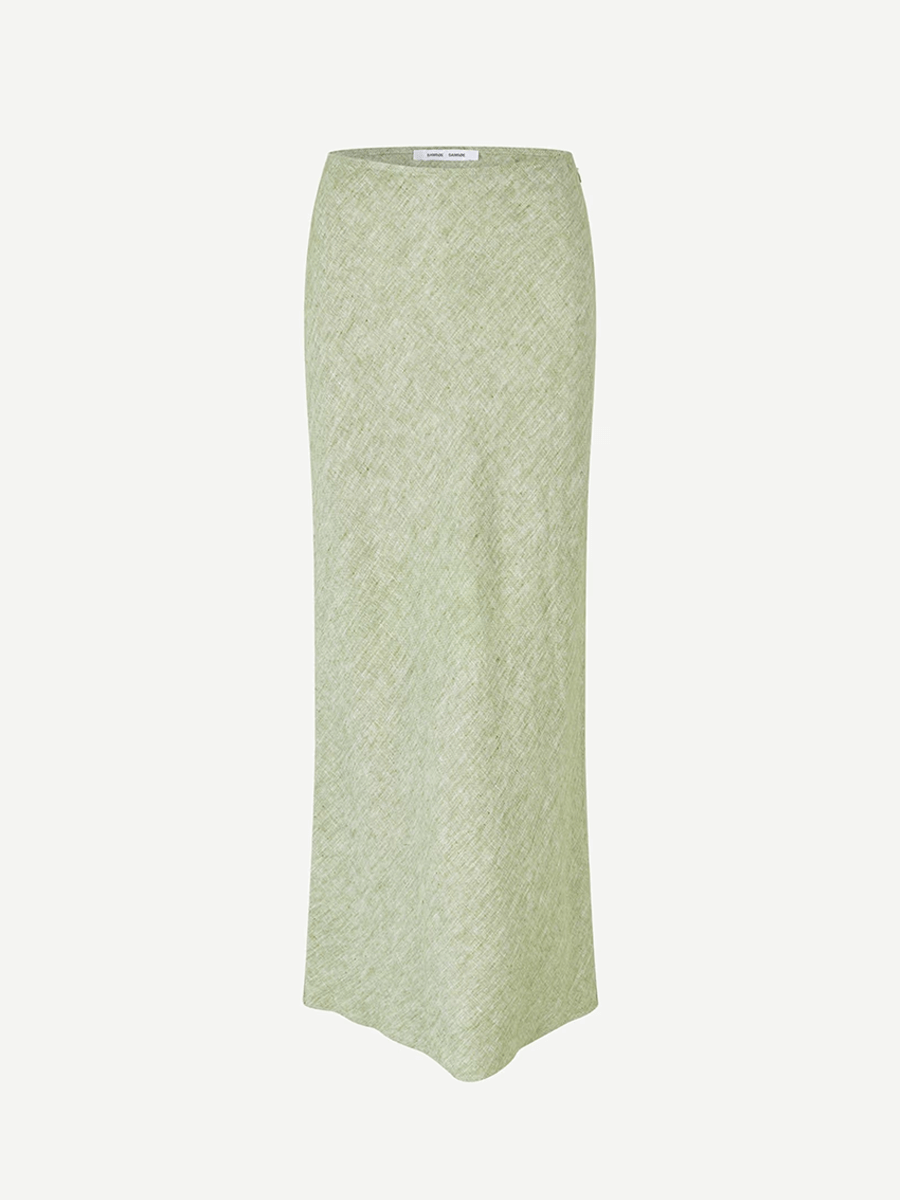 Samsoe Samsoe Saagneta Long Skirt - Peridot Mel