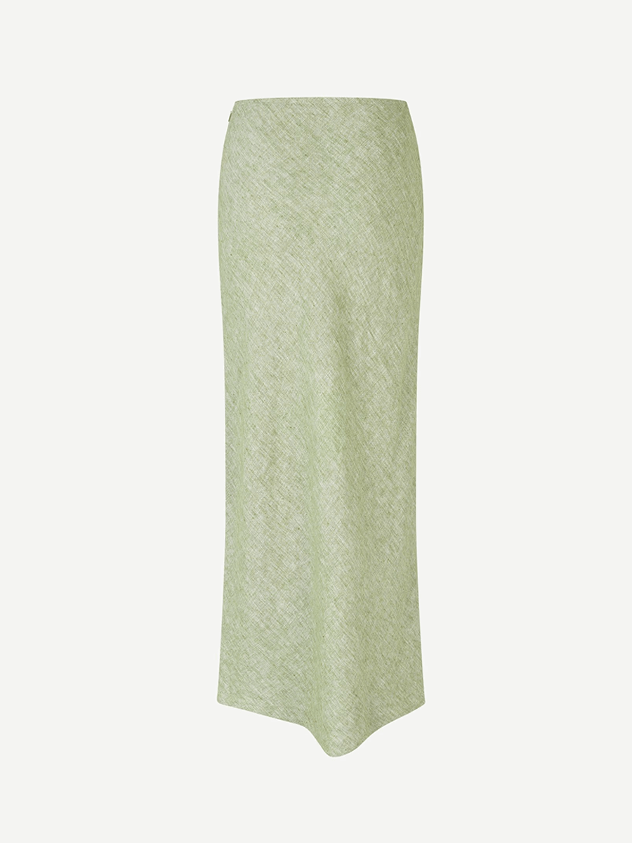 Samsoe Samsoe Saagneta Long Skirt - Peridot Mel
