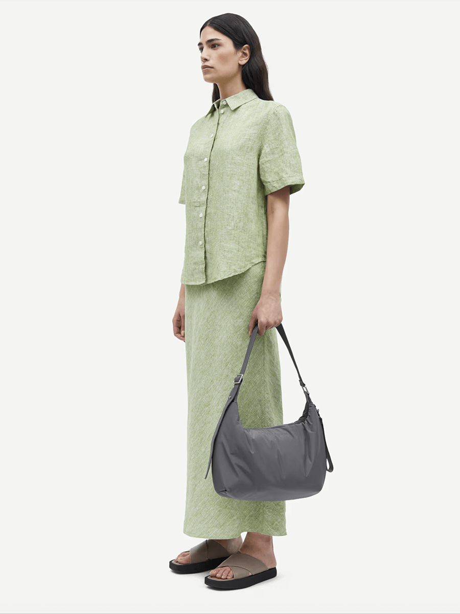 Samsoe Samsoe Saagneta Long Skirt - Peridot Mel