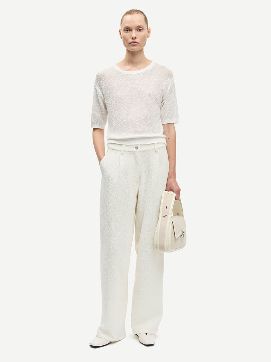 SAMSOE SAMSOE
Saharper Pleat Trousers - Egret