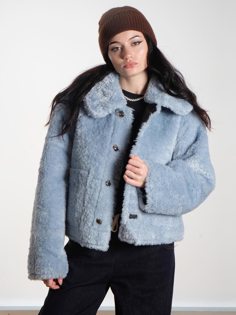 Samdi Johanna Reversible Jacket - Chocolate/Powder Blue