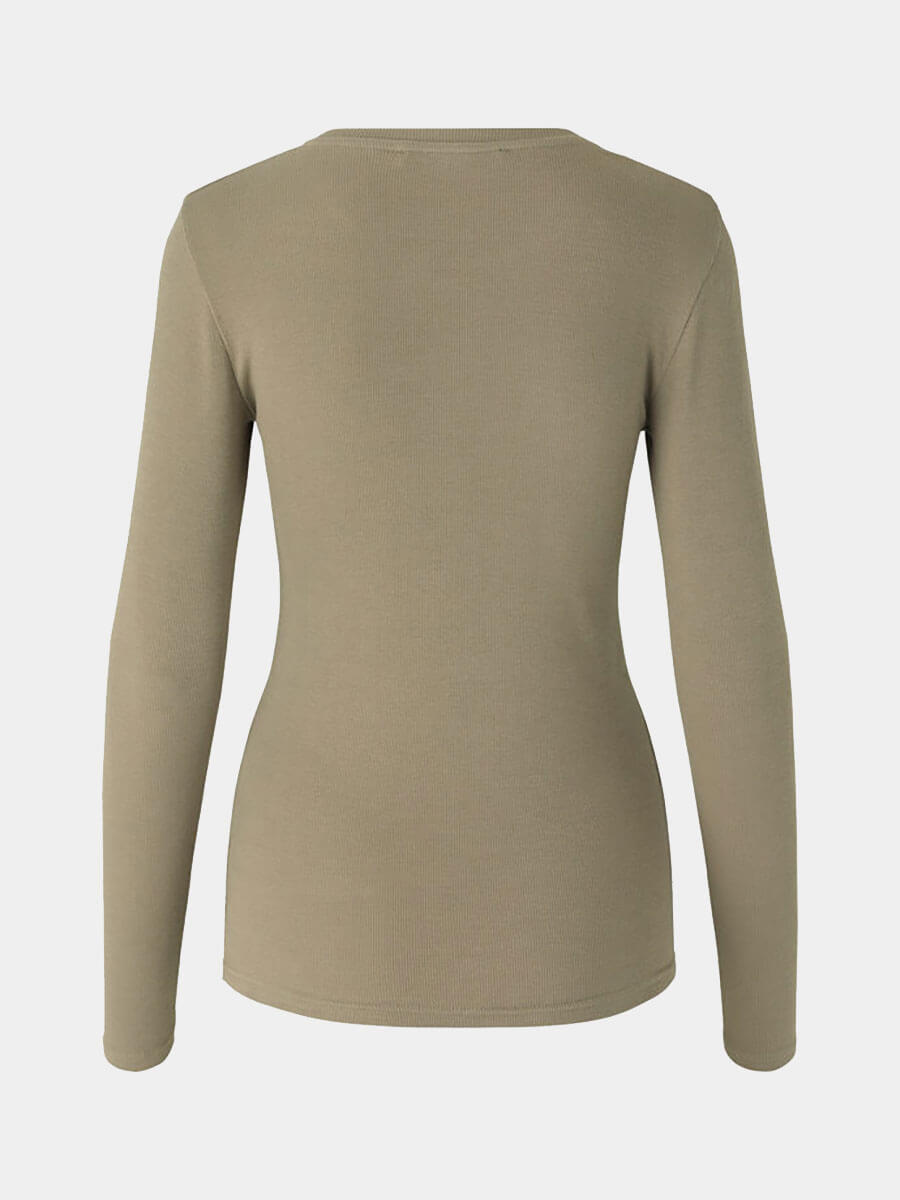 Samsoe Samsoe Alexa Long Sleeve Tee - Covert Green