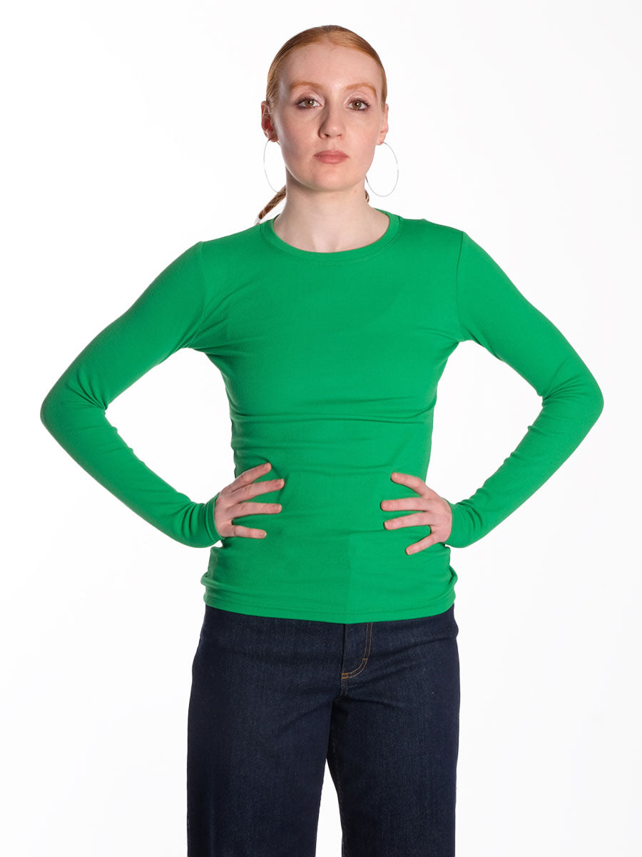Samsoe Samsoe Alexa Long Sleeve Tee - Fern Green