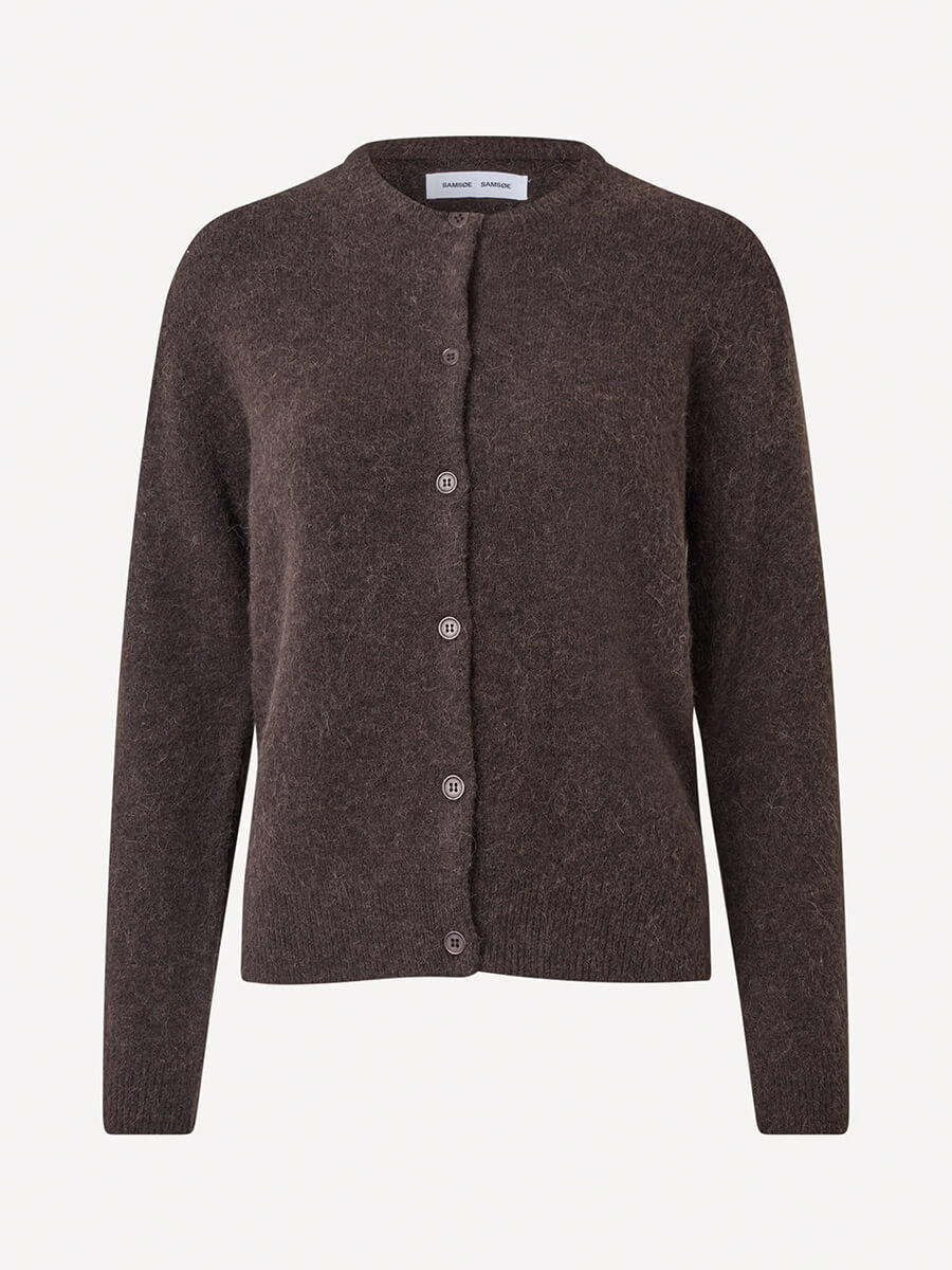 Samsoe-Samsoe-Nor-Short-Cardigan-Chocolate-Torte