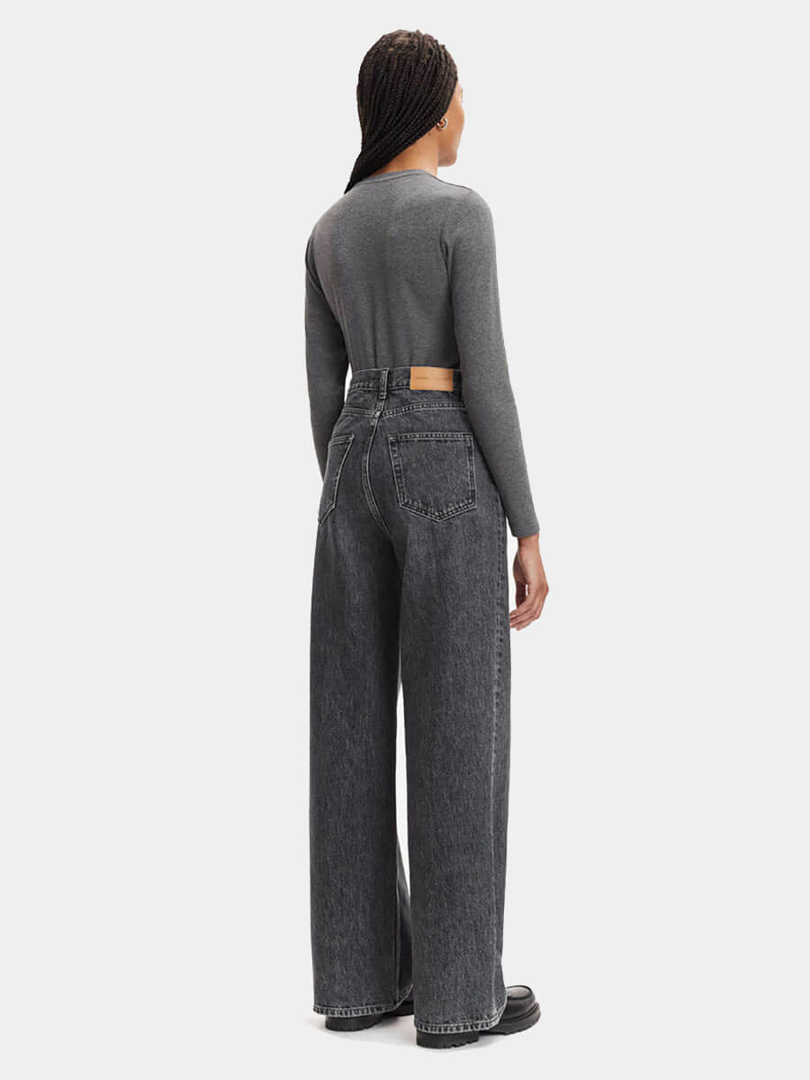 Samsoe Smasoe Alexa Long Sleeve Tee - Dark Grey Melange