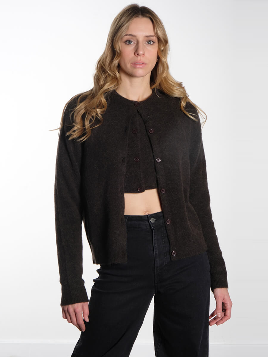 SamsoeSamsoeNorShortCardigan-ChocolateTortebb