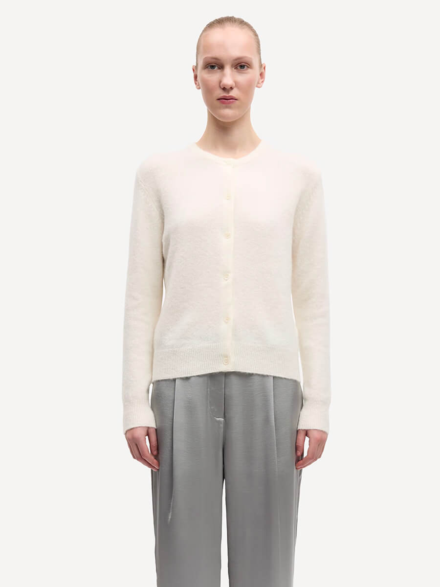 Samsoe Samsoe Nor Short Cardigan - Clear Cream
