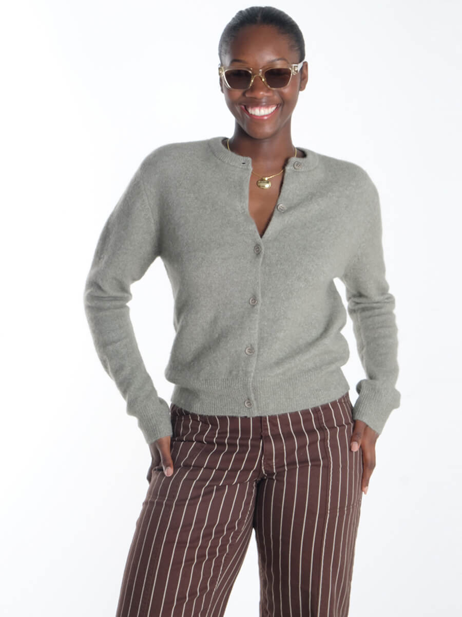 Samsoe Samsoe Nor Short Cardigan - Vetiver