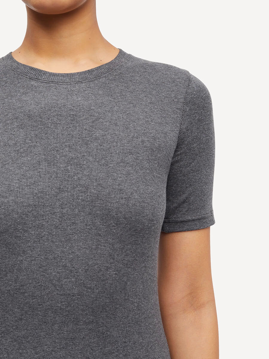 Samsoe Samsoe Saalexo T-shirt - Dark grey melange