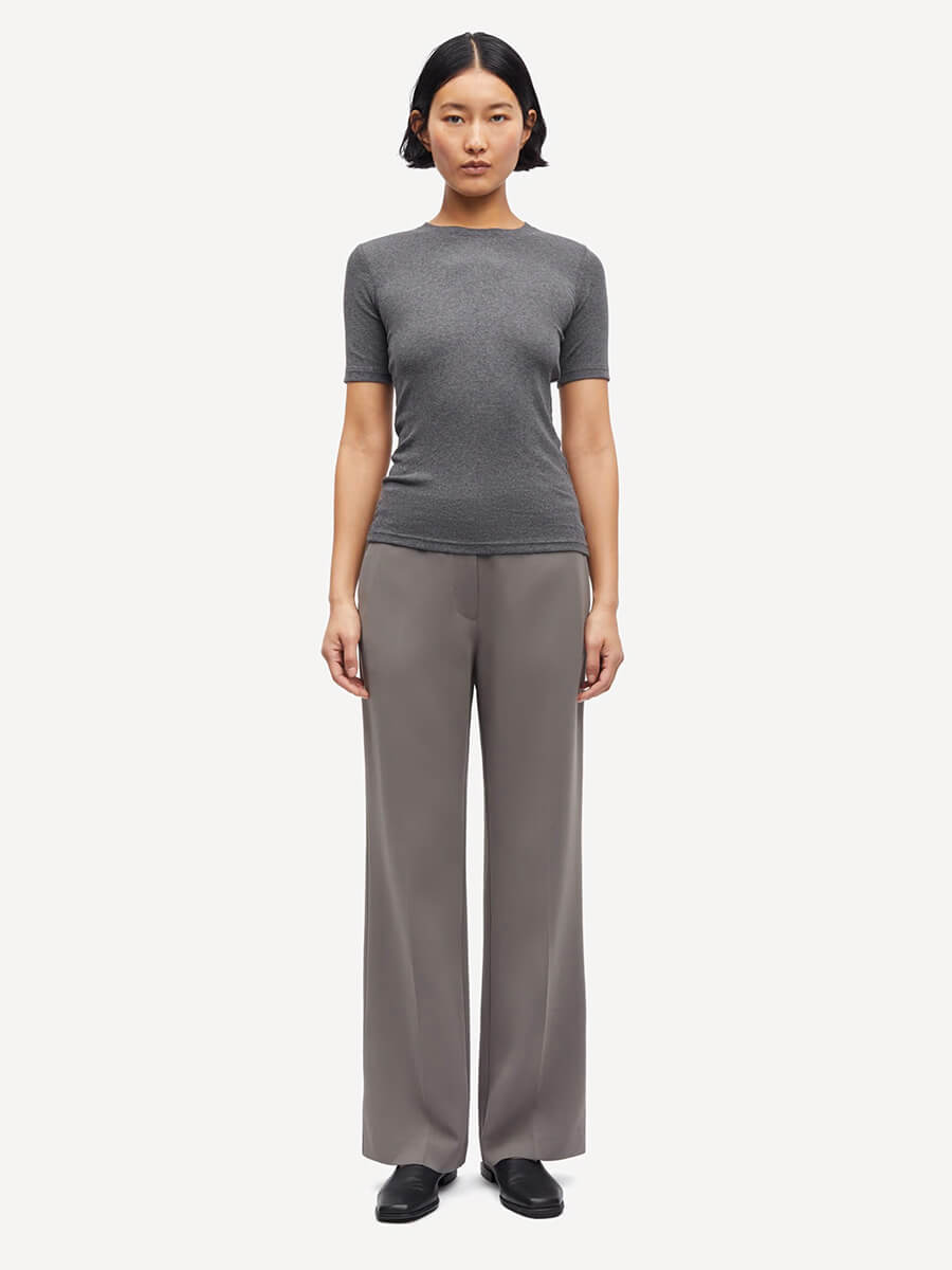 Samsoe Samsoe Saalexo T-shirt - Dark grey melange