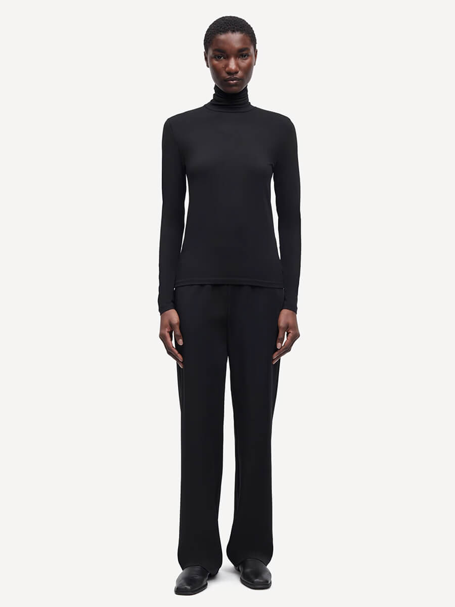 Samsoe Samsoe Sahoys Straight Trousers - black