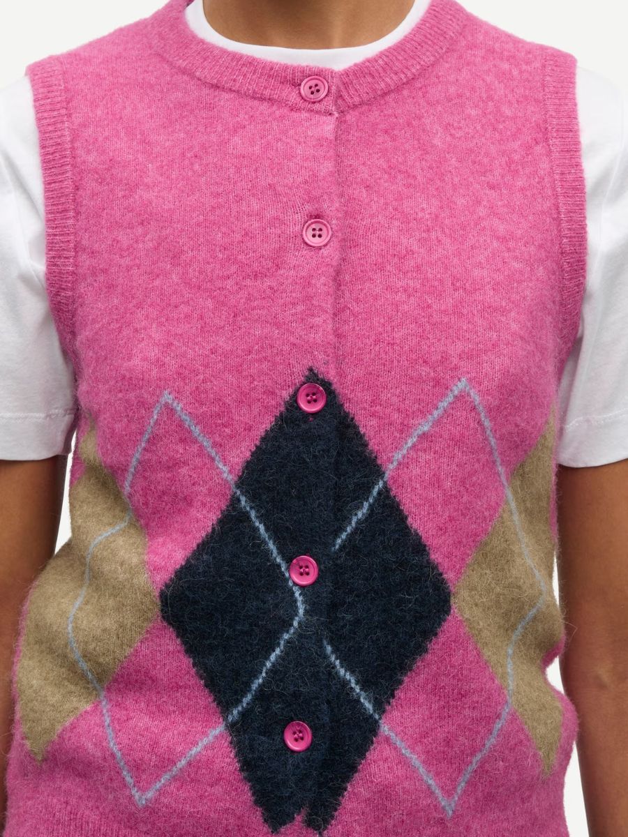 Samsoe Samsoe - Sanoura Vest - Red Violet