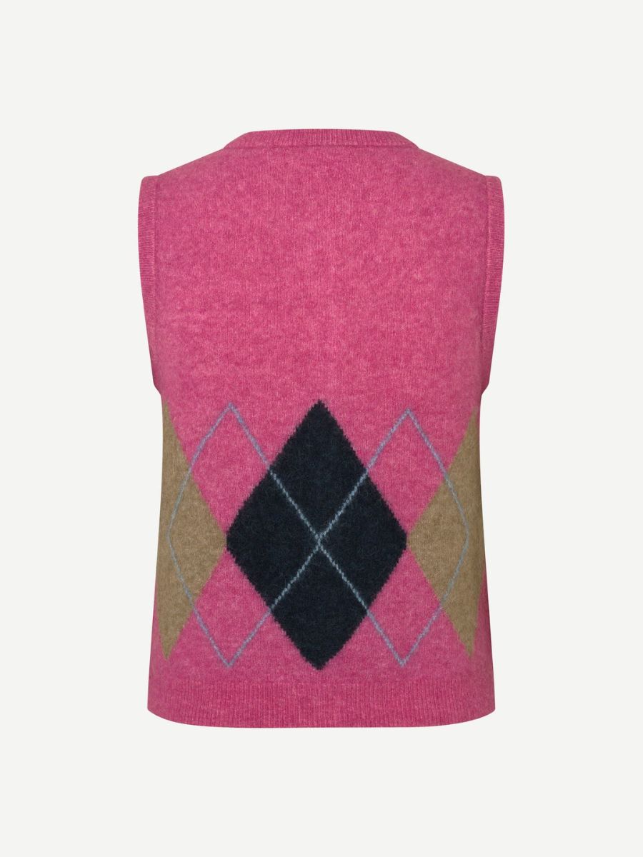 Samsoe Samsoe - Sanoura Vest - Red Violet