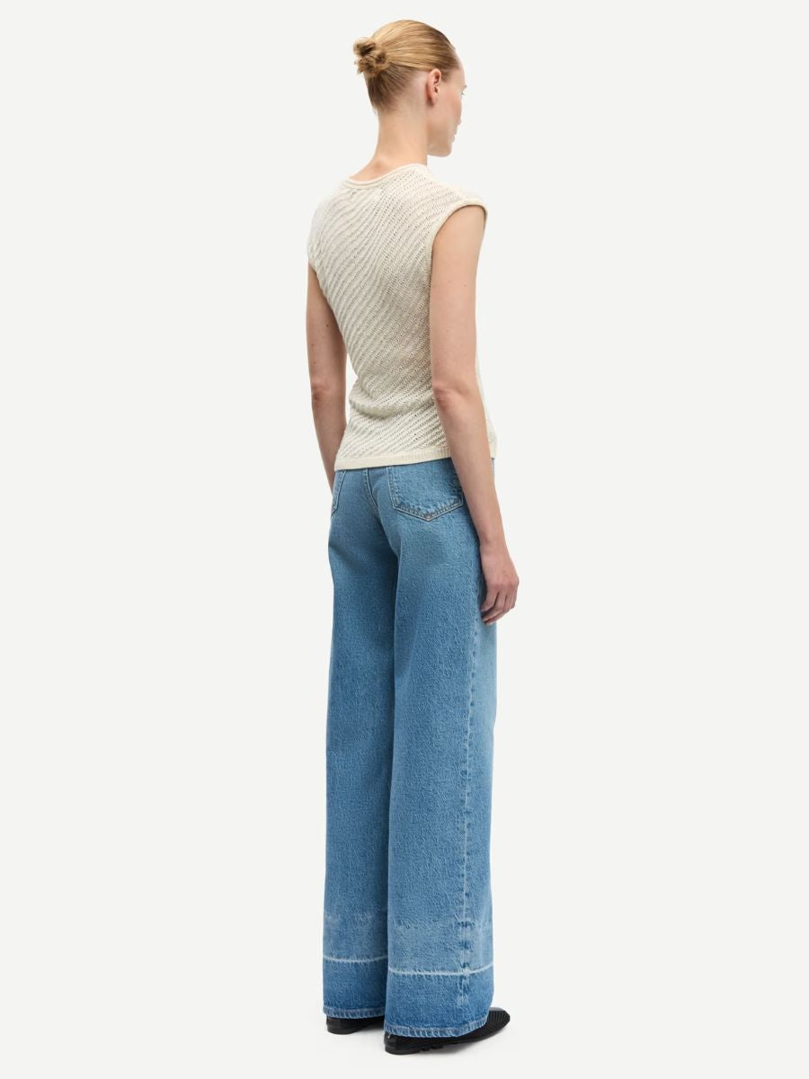 Samsoe Samsoe - Sarebecca Patch Jeans - Stream Blue
