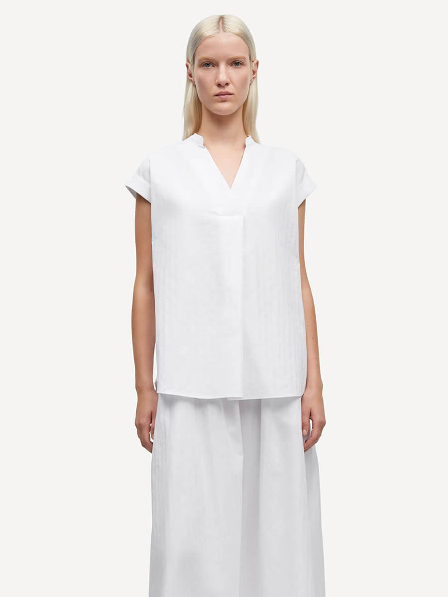Samsoe Samsoe - Satina SS Shirt - White