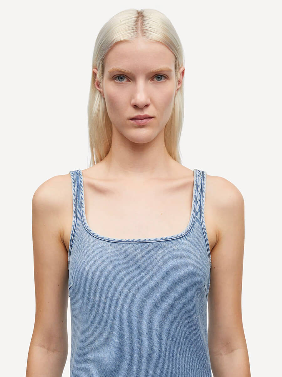 Samsoe Samsoe - Sunna Dress - Denim Blue 2