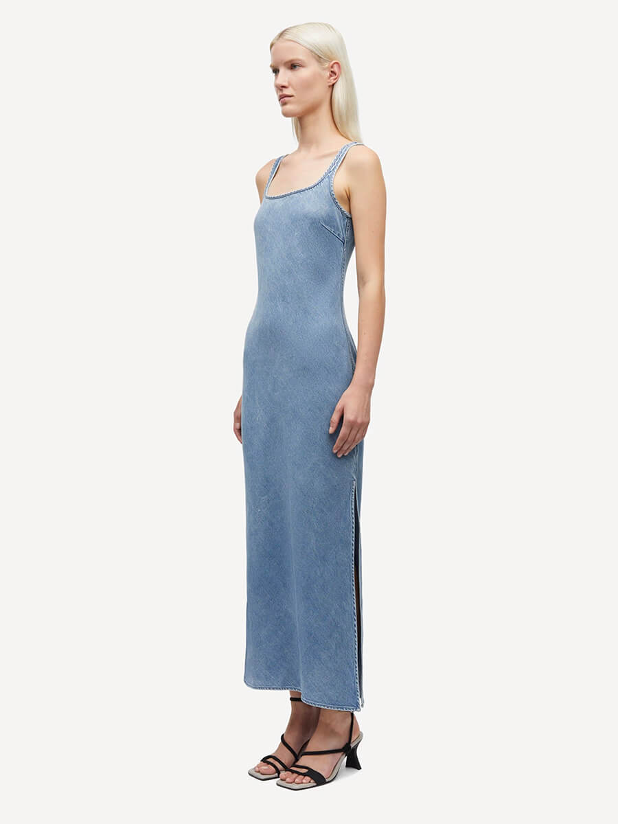 Samsoe Samsoe - Sunna Dress - Denim Blue 3