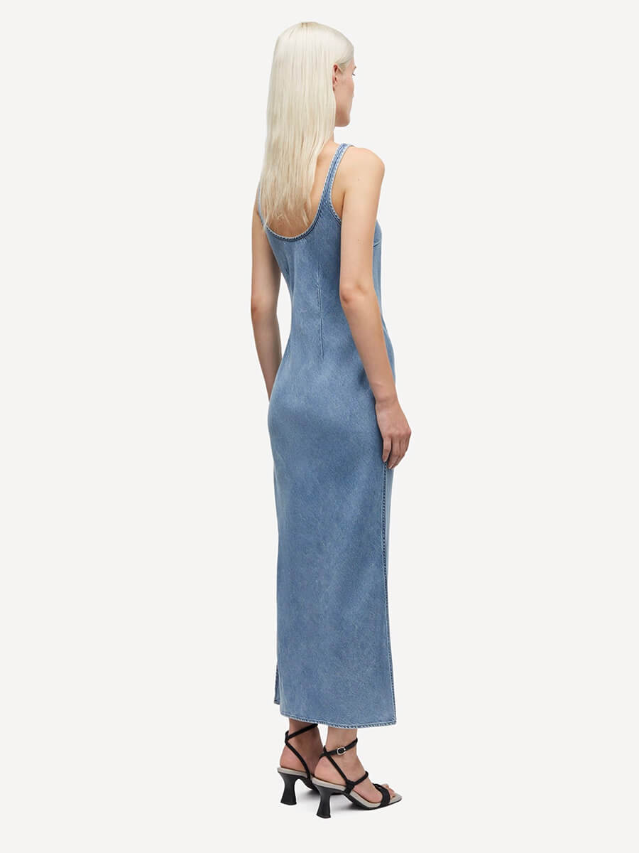 Samsoe Samsoe - Sunna Dress - Denim Blue 4