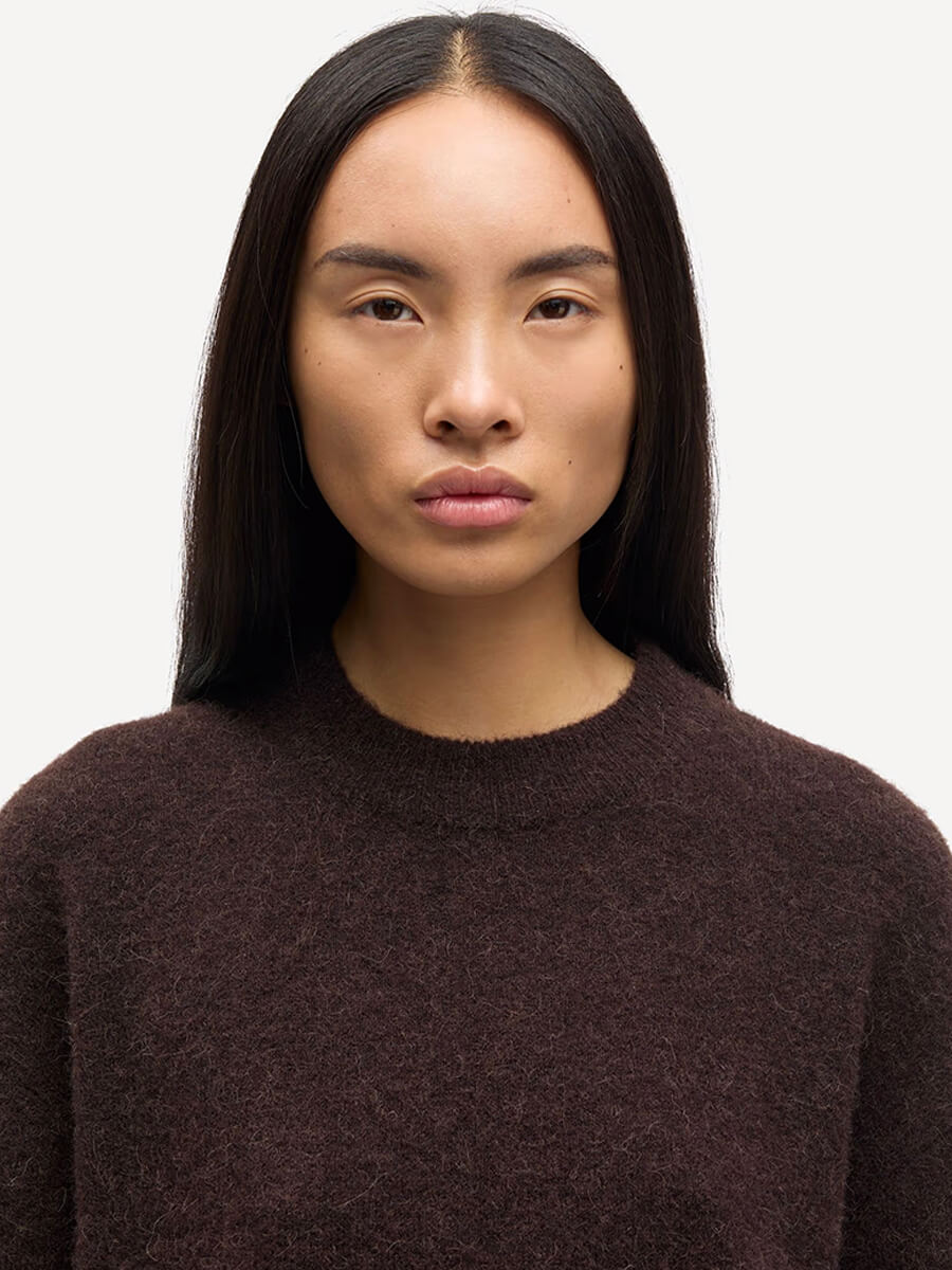 Samsoe samsoe - Anour O-N Jumper - Black Coffee