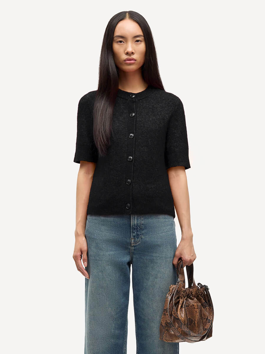 Samsoe samsoe Sanoura SS Cardigan - Black 2