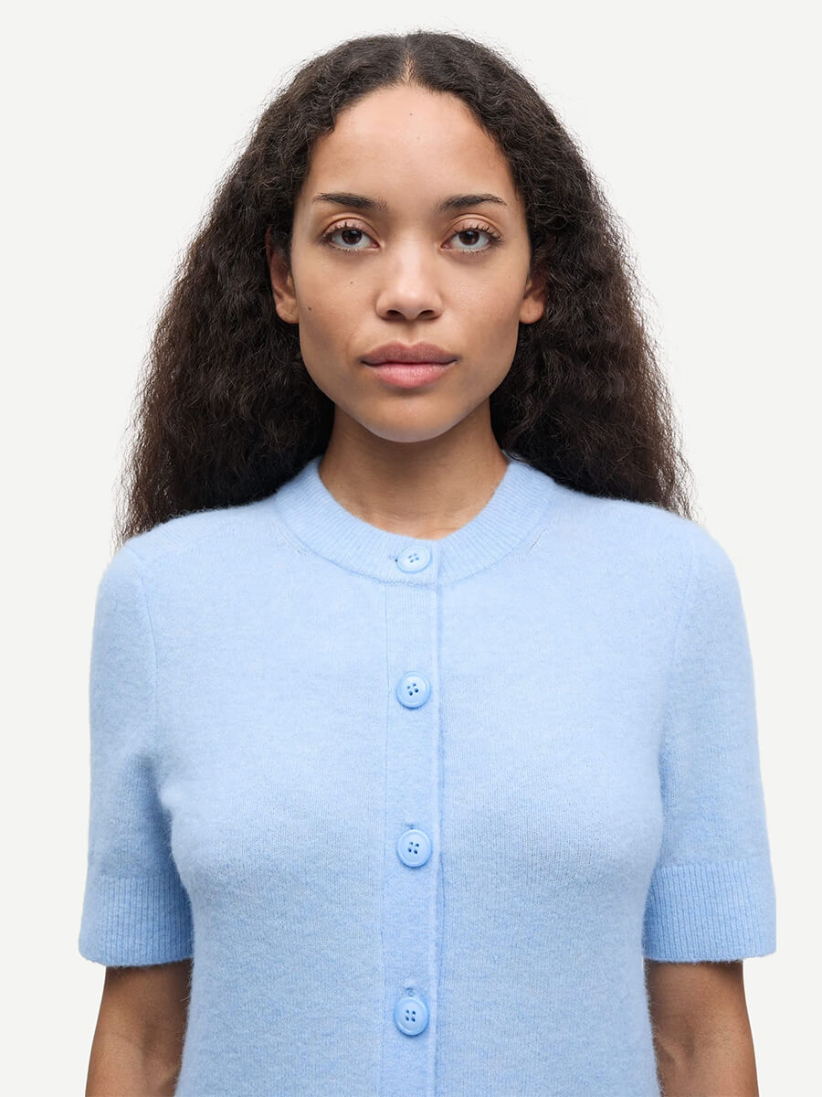 Samsoe Samsoe Sanoura SS Cardigan - Cashmere Blue
